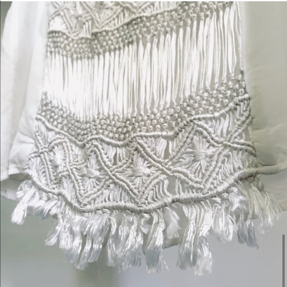 Zara Silky Short Sleeve Embroidered Blouse - Picture 4 of 5